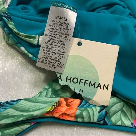 🆕 Mara Hoffman Leaf Twist Bandeau Reversible - Picture 7 of 7